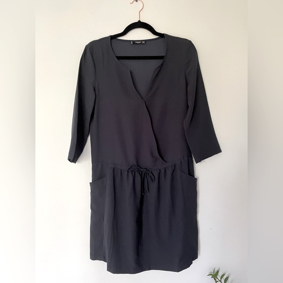 MANGO navy blue Office dress - Picture 1 of 5